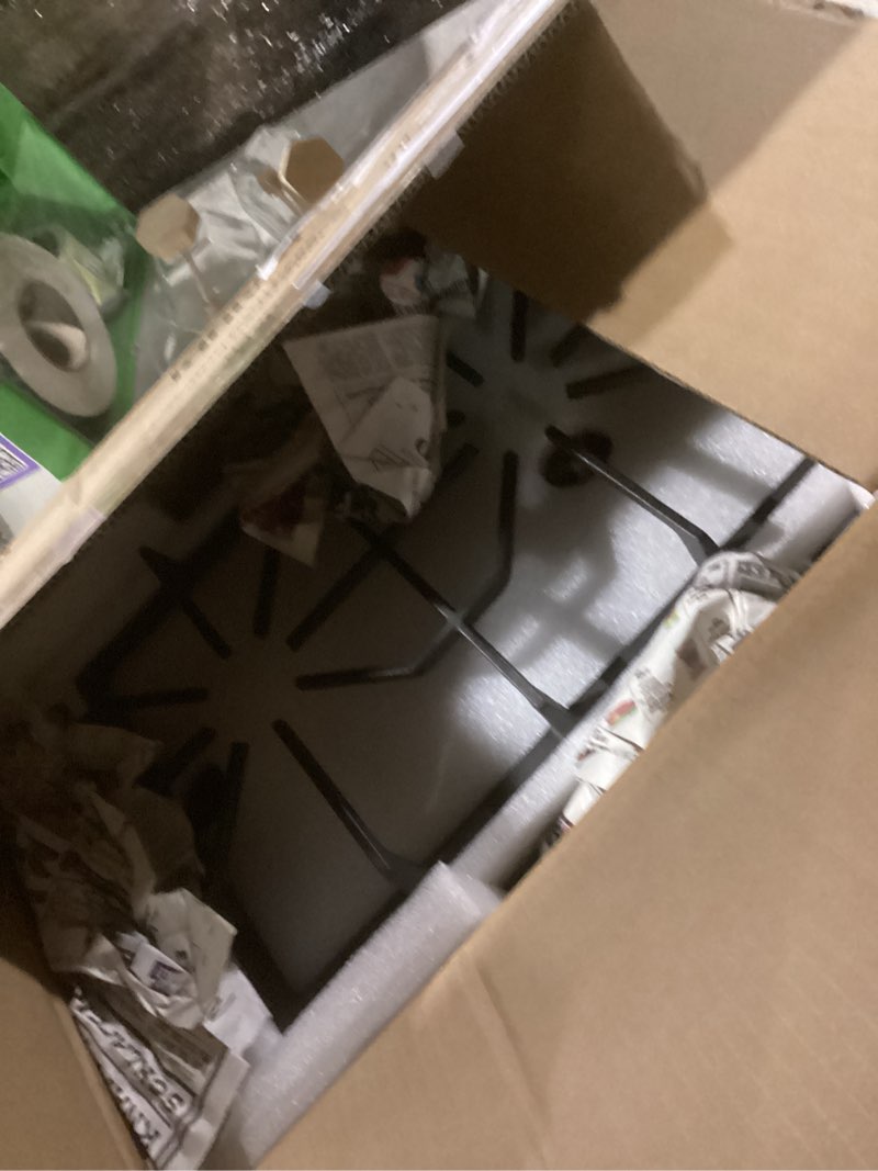Condition photo showing Good Condition for similar to photo) 12 inch gas cooktop, bulit-in gas stove top with 2 burner, ng/lpg convertible cooktops, dual burner propane cooktop with thermocouple protection, stainless steel