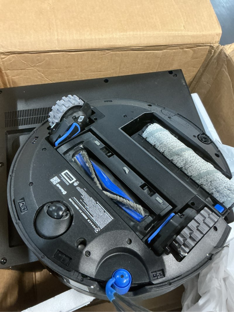 Condition photo showing As Is for ECOVACS DEEBOT X11 OmniCyclone Robot Vacuum and Mop, PowerBoost Charging, OZMO Roller 2.0 Instant Self-Washing Mop, 19,500Pa Blast Suction, Bagless OmniCyclone Station, AIVI 3D Smart Navigation