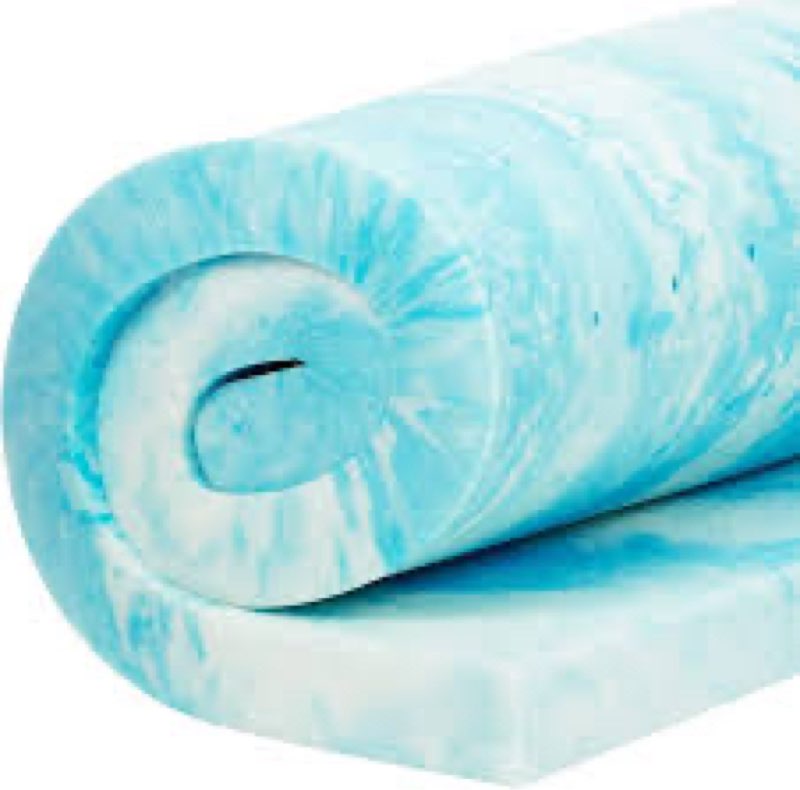 xtra-comfort memory foam mattress topper (full) - 3 inch thick gel bed pad - soft sleeping pillow top for rv camping & dorm - egg crate alternative luxury sleep layer - certipur-us certified