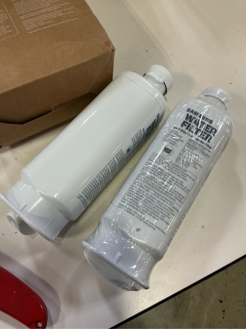 Condition photo showing Good Condition for samsung haf-qin-2p/exp genuine refrigerator water filter, reduces 99% of harmful contaminants for clean, clear drinking water, 6-month life, easy install, pack of 2