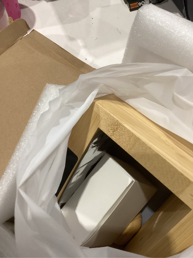 Condition photo showing Good Condition for bamboo wireless charger station for samsug galaxy, for samsun high speed charging station, wireless phone charger station, wireless charger for samsun watch (with alarm clock for samsung)