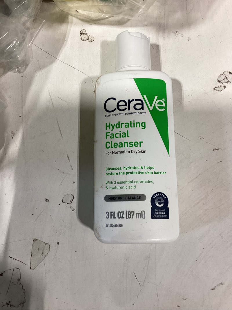 Condition photo showing Good Condition for cerave hydrating facial cleanser for normal to dry skin 3 fl oz
