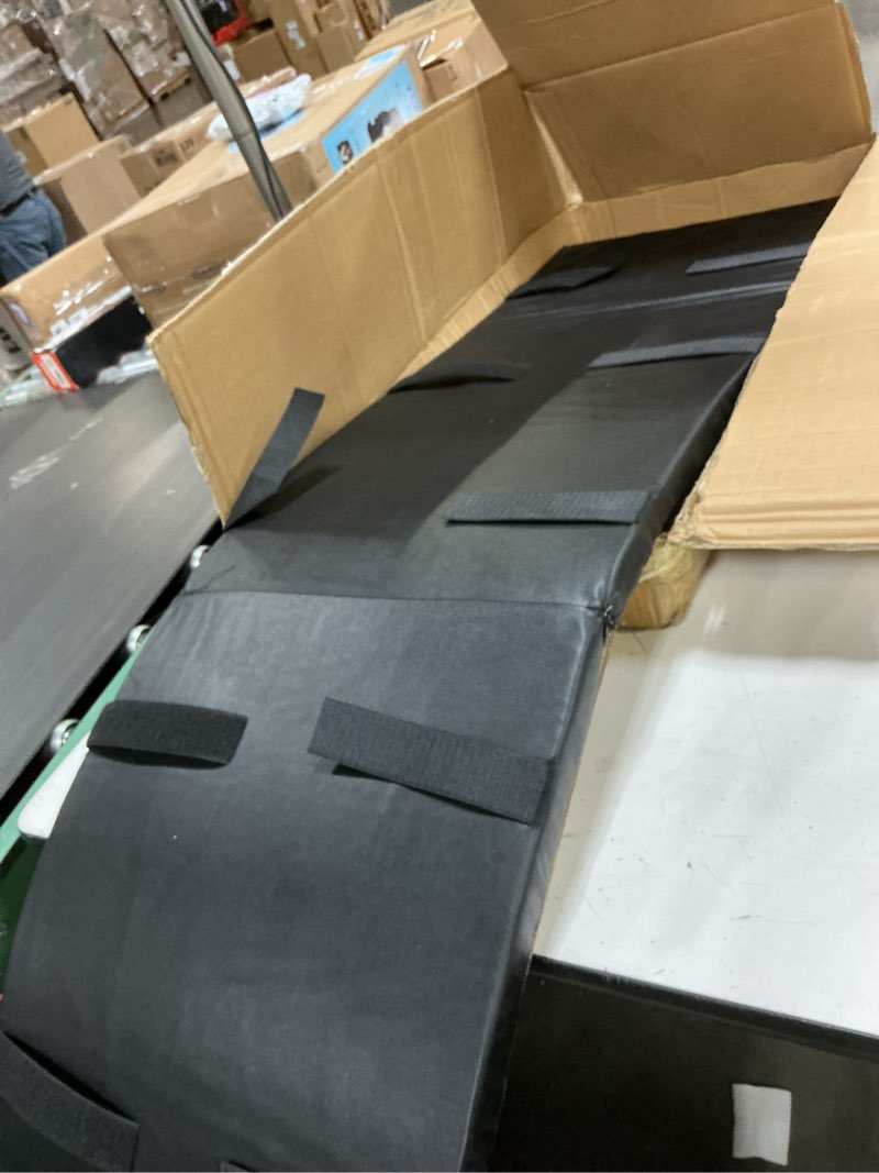 Condition photo showing Good Condition for basketball pole pad: 19.5"× 97.5" heavy duty wrap padding for training, weatherproof protective cover for basement garage