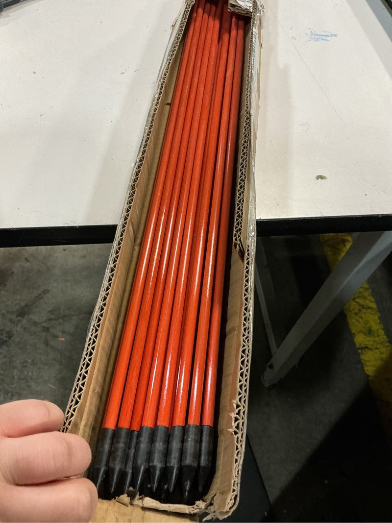 Condition photo showing Good Condition for 72" Driveway Markers, Snow Stakes, Plow Stakes, Orange Reflective Fiberglass 6FT 5/16-Inch Dia Pack of 25 72" x 5/16"-25pcs
