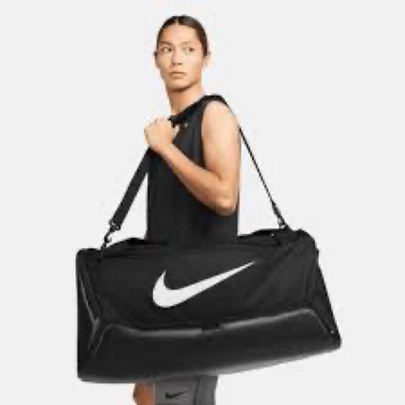 Nike Unisex Brasilia 9.5 Training Duffel Bag (Large, 95L), Black/Black/White, MISC