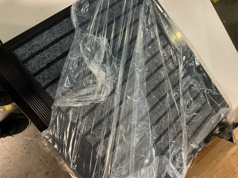 Condition photo showing As Is for petthem dog ramp for car 71'' x-long & 17.2" wide folding dog ramps for large dogs with non-slip rug surface portable dog car ramp for suv car & truck, outdoor dog ramp up to 250 lbs