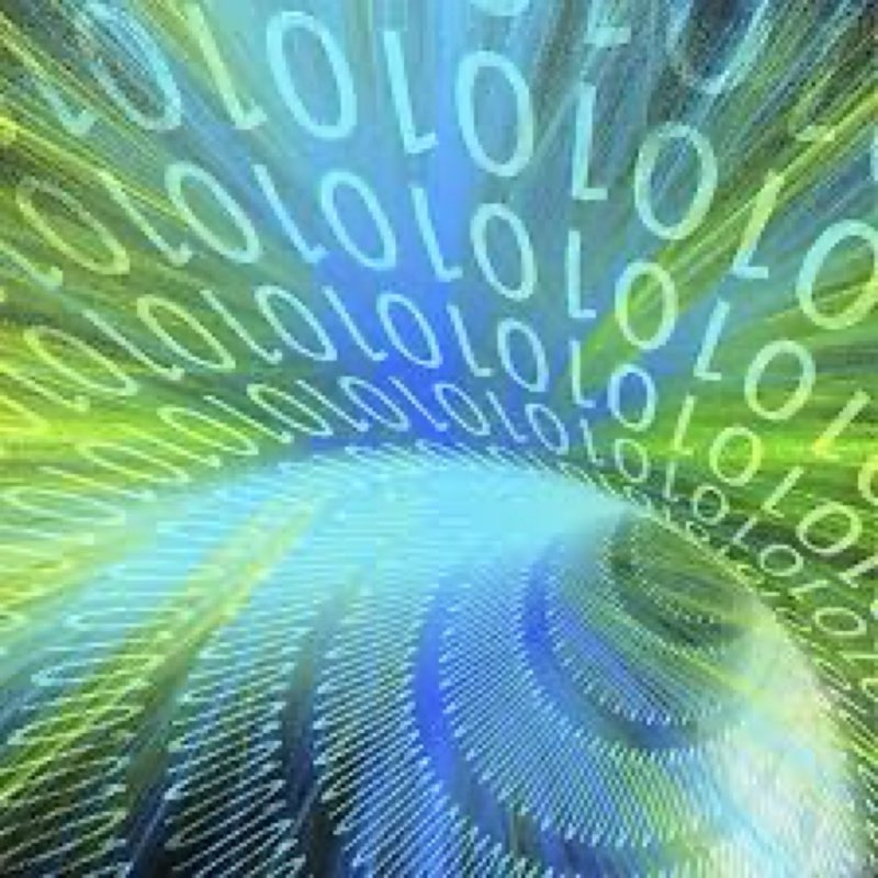 Posterazzi PSTRFF201131S Binary Code Tunnel Photo Print, 11 x 17, Multi