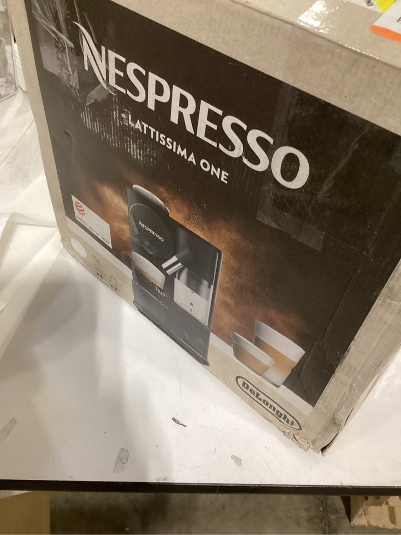 Condition photo showing Good Condition for Nespresso Lattissima One Original Espresso Machine with Milk Frother by De'Longhi, Silky White