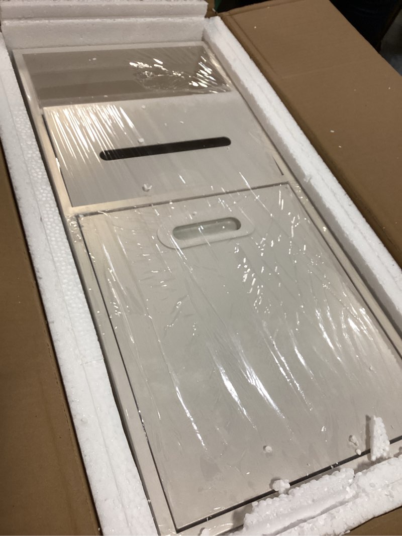 Condition photo showing Good Condition for (Similar )Neodrain 30 x60Inch White Three Layers Stainless Steel Shower Niche, NO Tile Needed Recessed Niche Shelf for Bathroom Storage, 3-Tier Recessed Built-in Wall Nich