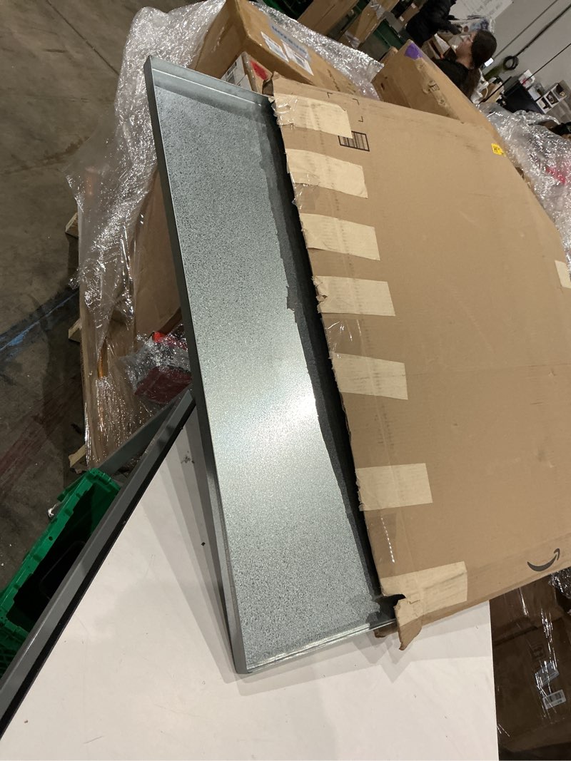 Condition photo showing Good Condition for pinnacle systems metal replacement tray for dog crate pan chew proof & crack proof pet kennel tray midwest central metal dog crate pan dog galvanized tray - central metal - gl - 36" x 19 1/2 x 1 h