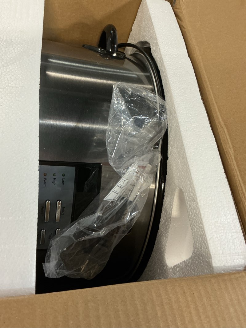 Condition photo showing Good Condition for crock-pot large 8-quart programmable slow cooker with auto warm setting black stainless steel