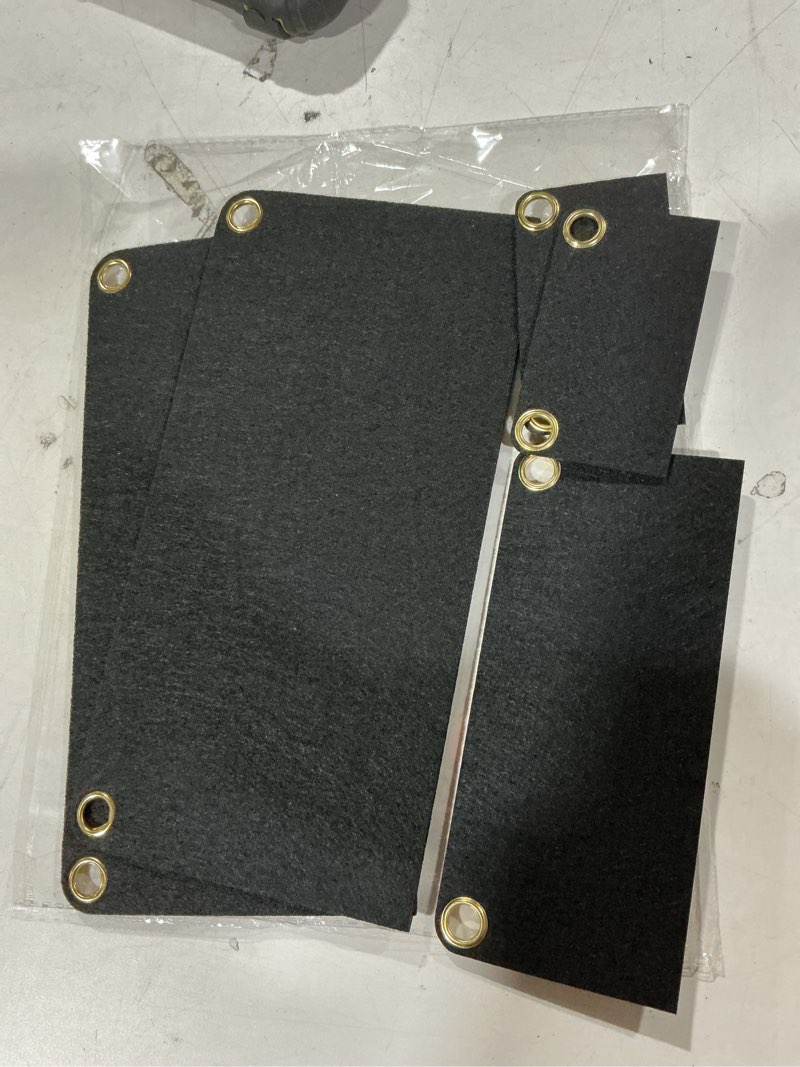 Condition photo showing As Is for WADORN 6Pcs Purse Crossbody Conversion Liner, 3 Sizes Felt Purse Organizer Insert Envelope Inner Pocket Storage with Eyelet Women Wallet Conversion Accessories for Pochette Clutch Bag, Black