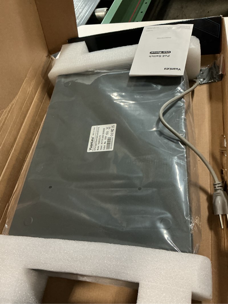 Condition photo showing Good Condition for yuanley 48 port gigabit poe switch unmanaged with 2 1000mbps sfp uplink, 50 port 802.3af/at 800w high power poe+ network switch, metal rackmount power over ethernet switch 50 port | 48*poe+ (1000mbps)(800w)