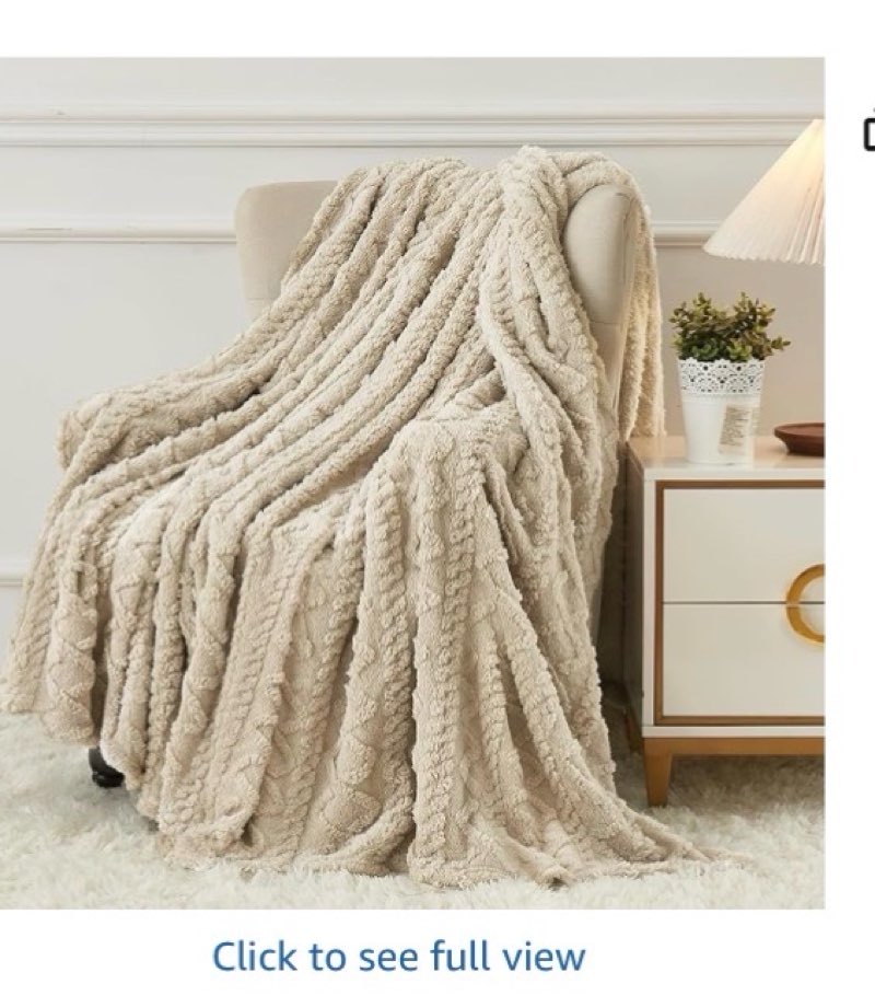 Aganear Fleece Throw Blanket - Cozy Soft Lightweight Fuzzy Throw Blanket for Women Portable Throw Blankets for Couch, Warm Present for Birthday, Christmas, Halloween, Housewarming(50\"x60\", Khaki)(similar)