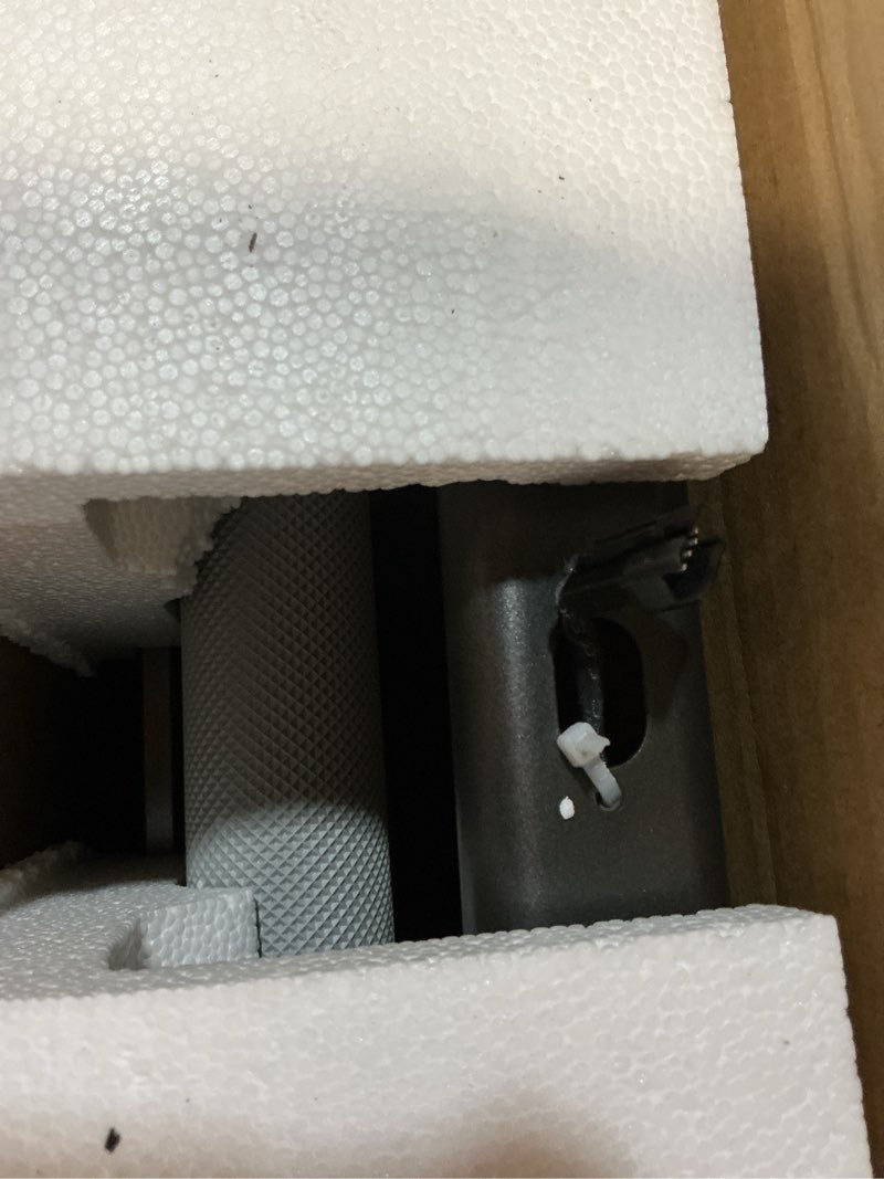 Condition photo showing As Is for Walking Pad Treadmill with 12% Incline & Dual LED Display, 4 in 1 Walking Pad with Handle Bar, 3.5HP Foldable Under Desk Treadmill, Portable Treadmills for Home 350LBS, 4 Adjustable Incline, RGB Light 12% Incline Panel Control+Display