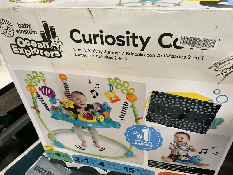 Condition photo showing New/Like New for baby einstein ocean explorers curiosity cover 2-in-1 activity jumper