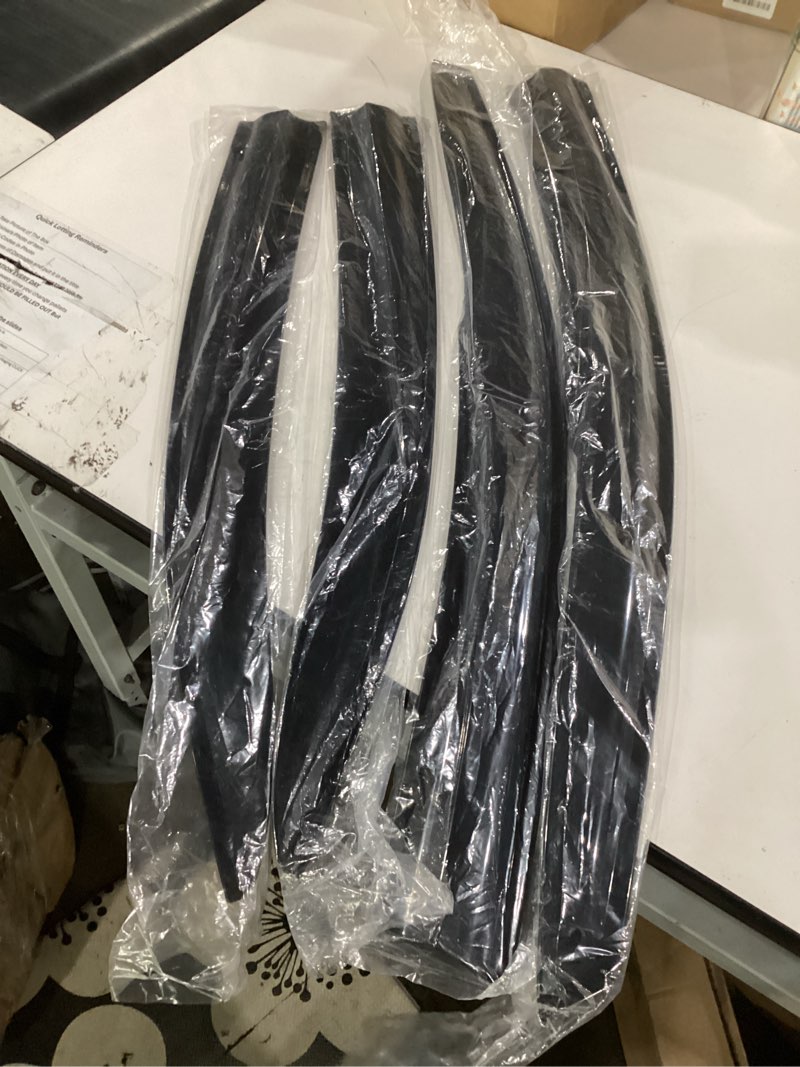 Condition photo showing Good Condition for wv-700 outside mount window visor deflector rain guard dark smoke 4-pc set, compatible with 2005-2009 kia spectra5 made for kia spectra5 2005-2009