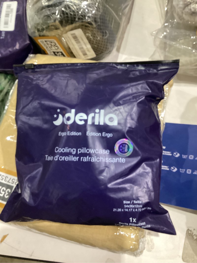 Condition photo showing As Is for Derila Ergo Pillowcase Cervical Neck Pillow for Sleeping Pillow Case Contour Memory Foam Pillows for Back, Side Sleeper (Pillowcase - 21.25 x 14.17 x 4.72 in) Pillow Case only