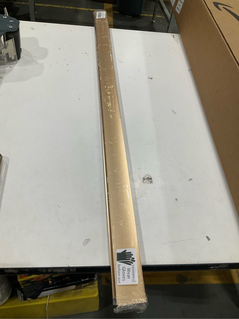 Condition photo showing Good Condition for gaahing aluminum t molding floor transition strip, t moulding for laminate flooring planks, vinyl floor transition, rubber transition (3pcs x 2.9ft x 1.6in, matte gold)