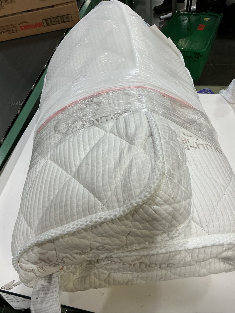 Condition photo showing As Is for letmxiu premium crib & toddler mattress,100% knitted fabric, premium fleece surface-hypoallergenic, 5" thick firm soft crib mattress, non-toxic - fits standard cribs & toddler beds