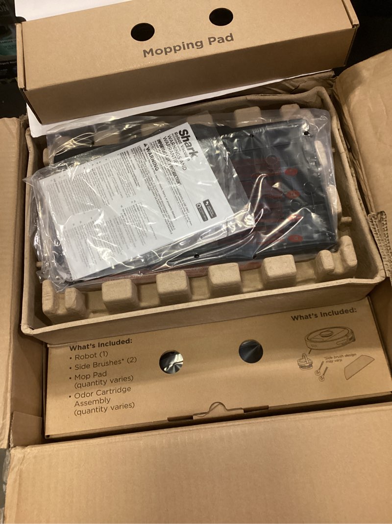 Condition photo showing Good Condition for Shark Stratos 2-in-1 Robot Vacuum & Mop with 25+ Hands-Free Features & NeverTouch Self-Cleaning Base, Precision Mapping, Autolift Technology, HEPA Filtration, Edge Detect, AV2700ZE, White