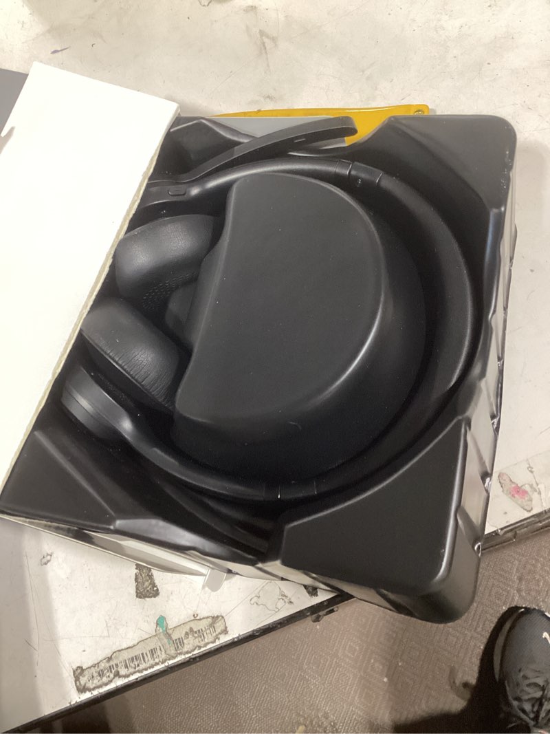 Condition photo showing New/Like New for bluetooth headset v5.2, wireless headphones with noise cancelling microphone, on ear wireless headset for cell phones laptop computer black