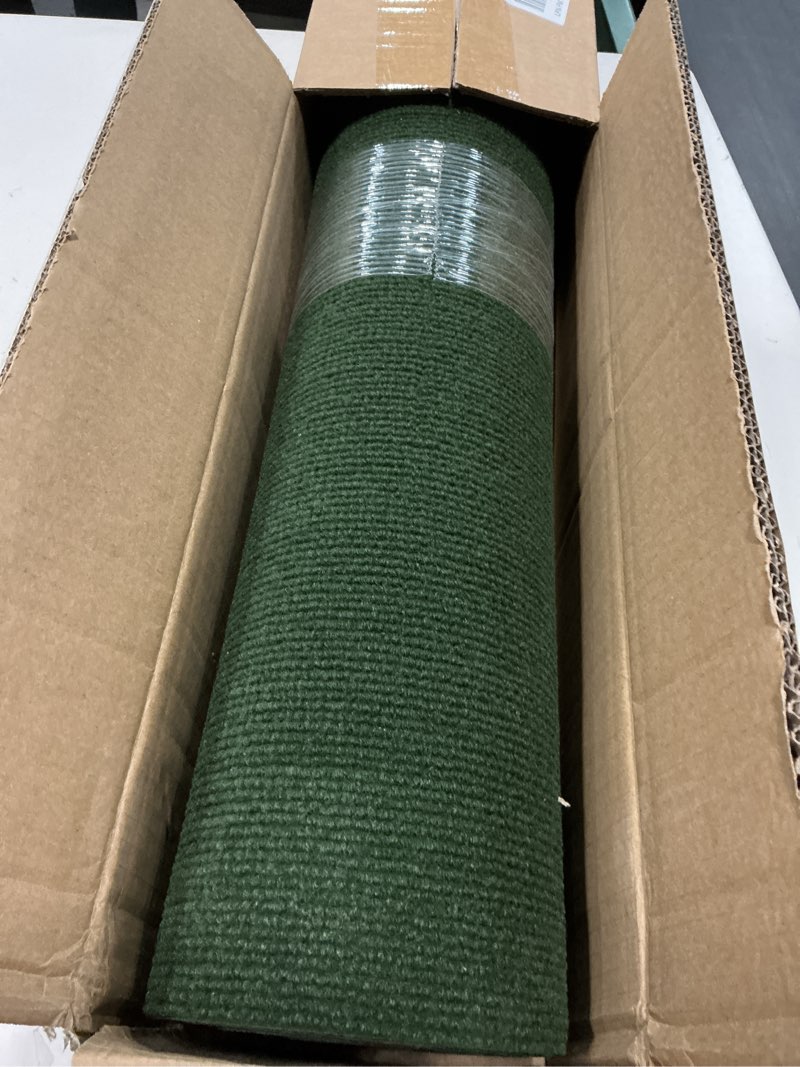 Condition photo showing Good Condition for grefinity marine carpet,5 ft x 10 ft olive green indoor outdoor carpet 0.2" thick with water-proof tpe backing, non-slide for home, patio, porch, deck olive green 5 ft x 10 ft