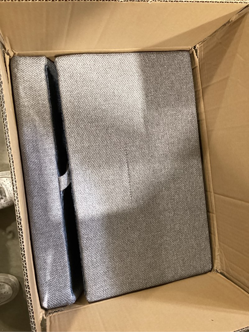 Condition photo showing Good Condition for pet stairs for high beds 21.06" tall, 6-step dog stairs bedside table convertible, 250lbs large dog steps with storage drawers, non-slip pet ramp for bed couch for medium large small dogs light grey xxl(21.06h)