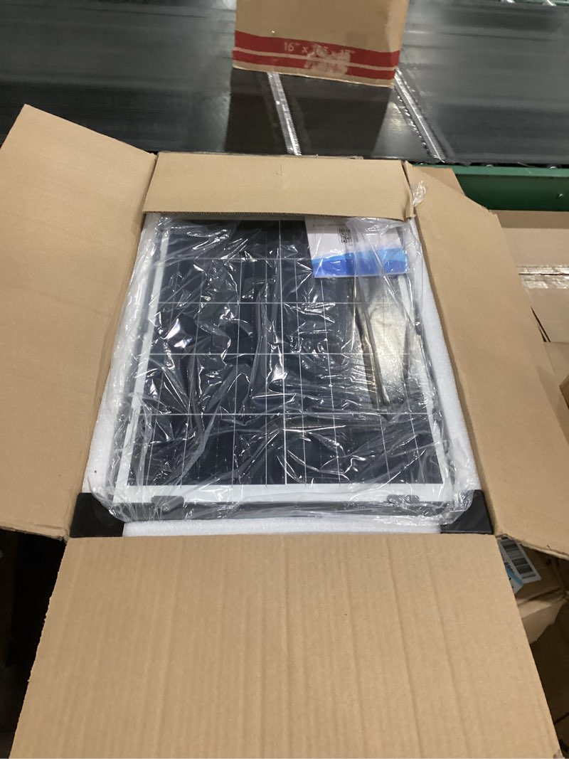 Condition photo showing Good Condition for JWT 12000W Solar Street Lights Outdoor,6500K Solar Parking Lot Light Commercial Dusk to Dawn, Heavy Duty Split Type Solar Lights Outdoor Waterproof IP66 Remote Control, Street Light for Yard/Driveway 1 Pack