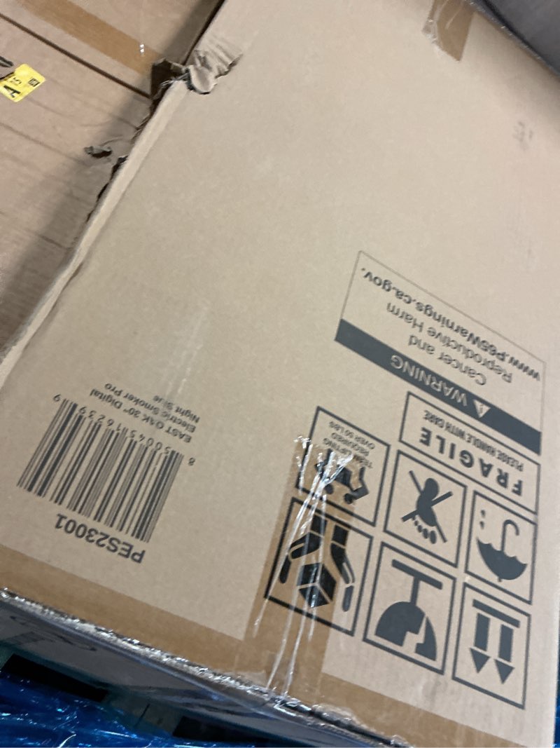 Condition photo showing New/Like New for EAST OAK 30" Electric Smoker for Outdoors | Built-in Meat Probe & Up to 6× Longer Smokes on a Single Load | Side Chip Loader for Uninterrupted Smoking | Bigger Batches with 725 sq in Cooking Area 30“ Smoker w/ window, Night Blue
