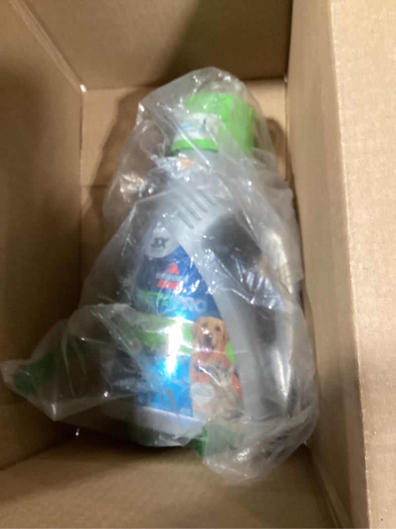 Condition photo showing As Is for Bissell PET PRO OXY Urine Eliminator with Febreze Carpet Deep Clean Solution, with StainProtect Technology, for use in leading upright carpet cleaners, 48oz, Our best formula for pet messes & odors