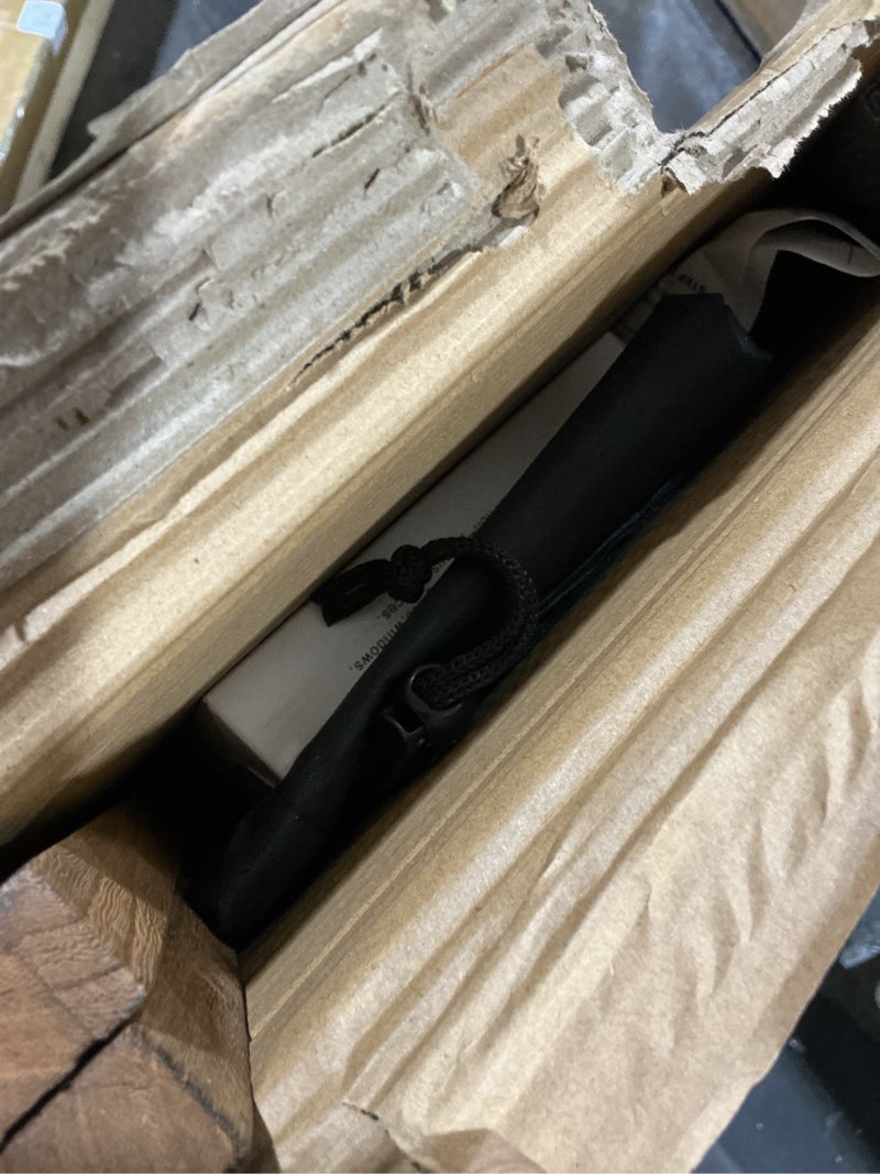 Condition photo showing As Is for A Frame Chalkboard Sign, 40"x20" Extra Large Sidewalk Chalk Board, Wooden Standing ChalkBoards Set with Markers, Double-Sided Magnetic Blackboard for Cafés, Weddings, Party Guide, Brown Torched Brown