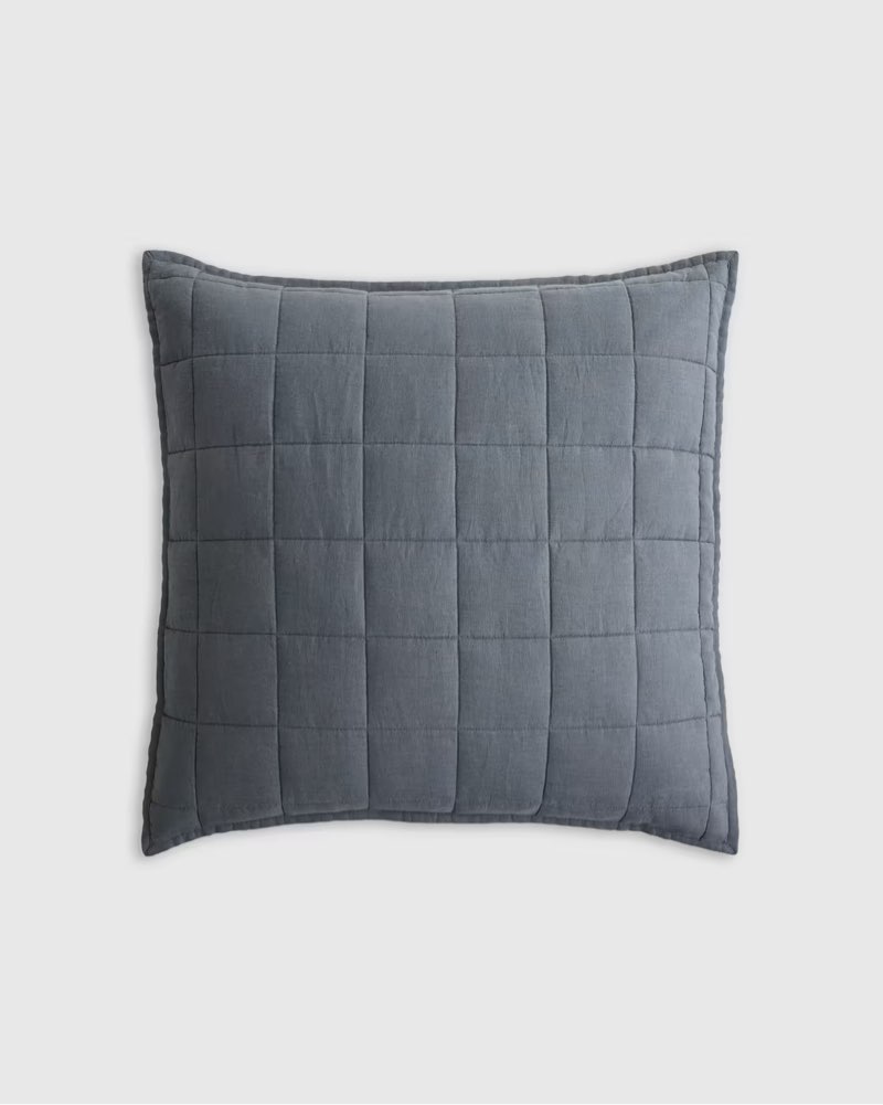 european linen box quilted euro sham