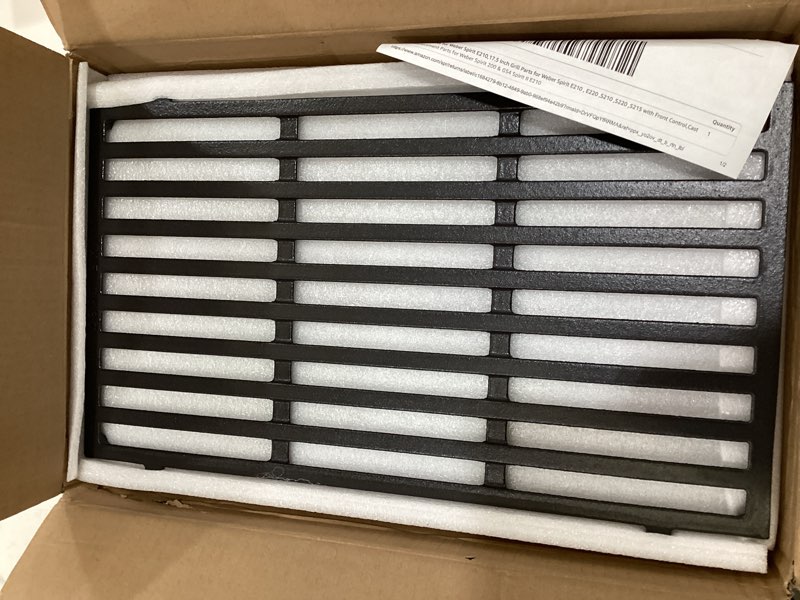 Condition photo showing Good Condition for 7637 grill grates for weber spirit e210,17.5 inch grill parts for weber spirit e210 , e220 ,s210 ,s220 ,s215 with front control,cast iron replacement parts for weber spirit 200 & gs4 spirit ii e210 7637 cooking grates