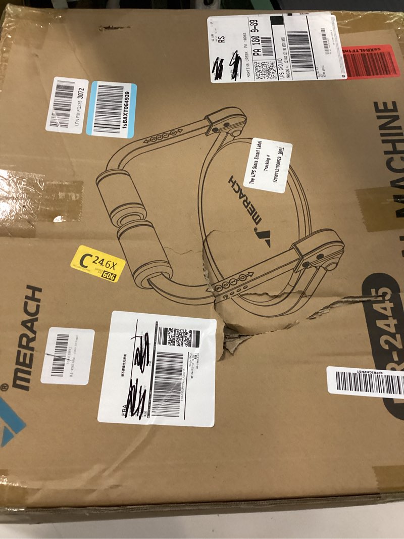 Condition photo showing New/Like New for merach ab machine, sit up exercise equipment with 3 adjustable resistance levels, automatic rebound ab crunch machine for core workout, ab workout equipment for stomach round(blue)