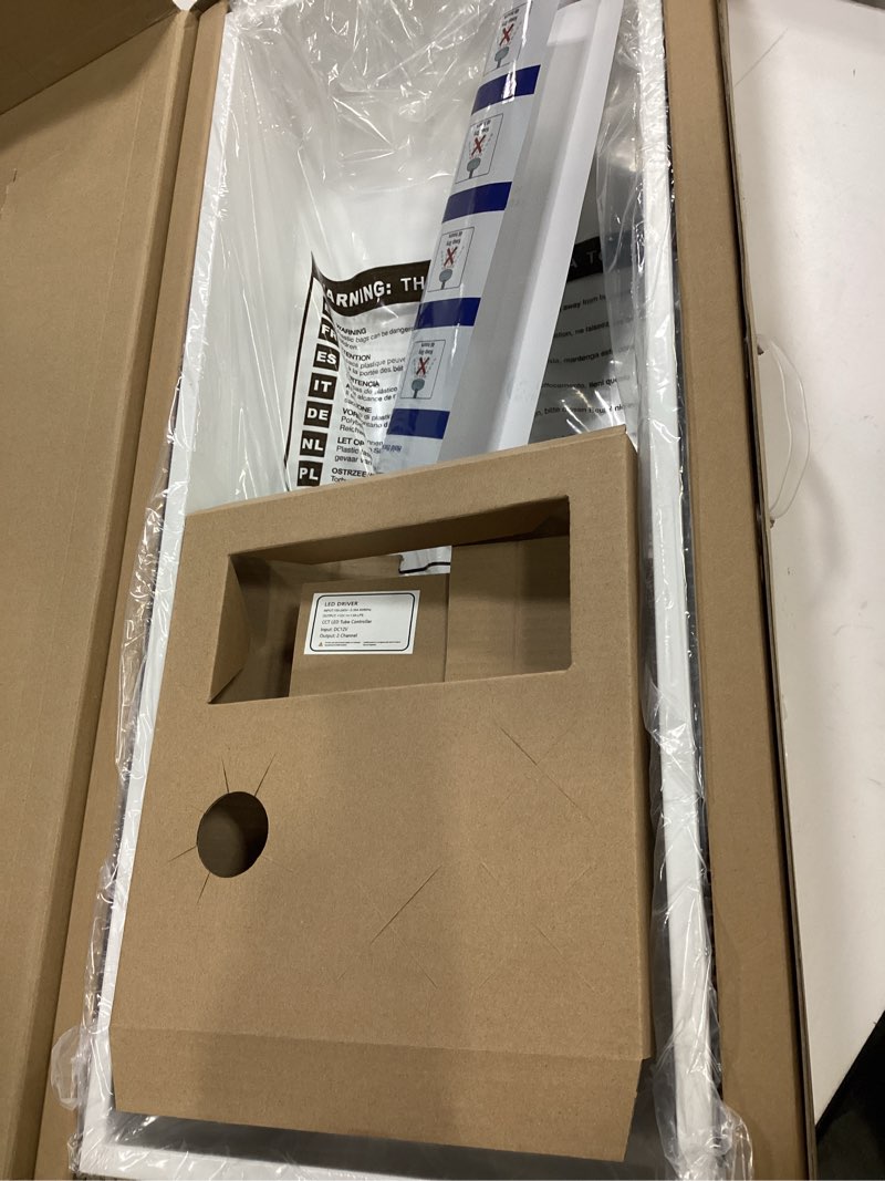 Condition photo showing Good Condition for Neohomee white Shower Niche, 30\\\"X12\\\" Recessed Bathroom Wall Niche LED Cabinet, 3-Temperature LED Strip 3000K/4000K/6000K Available Waterproof No Tile Need Stainless Steel Wall Storage Organizer white 30X12In (White)