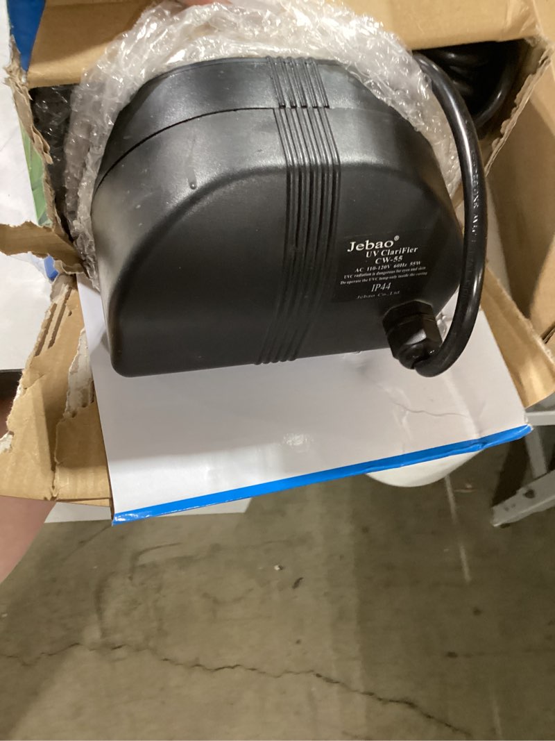 Condition photo showing As Is for similar product18w aquarium uv light for 100-1000 gallon, uv pond water clarifier for koi pond, swimming pool, spa, large fish tank, cold plunge uv light for pond algae control 18w/for 1000 gallon