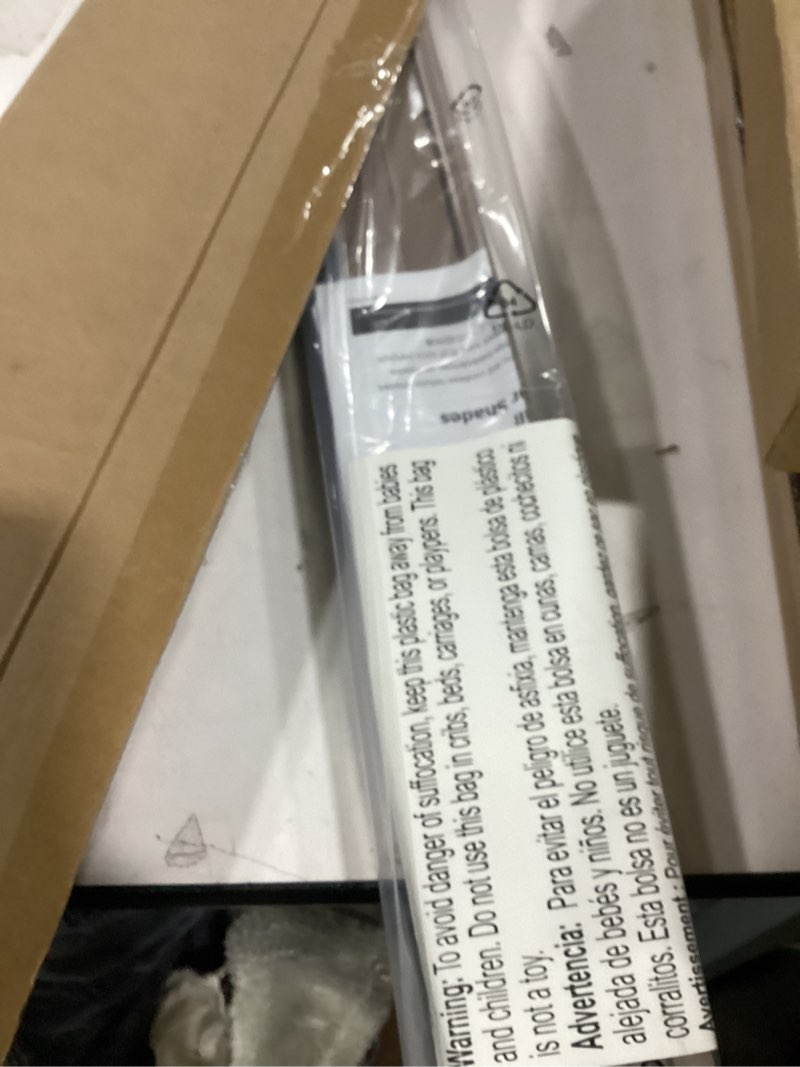 Condition photo showing As Is for LazBlinds Cordless Cellular Shades, No Tools No Drill Light Filtering Honeycomb Shades Pleated Blinds for Windows, 26'' W x 48'' H, Taupe Light Filtering-taupe 26'' W x 48'' H