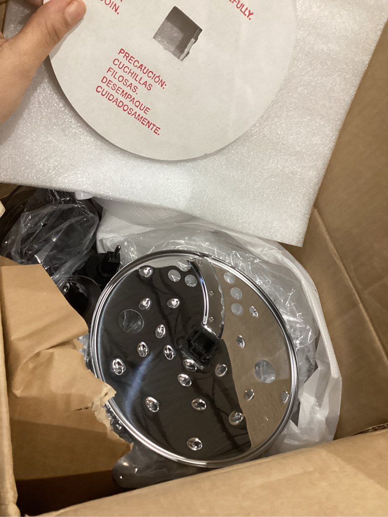 Condition photo showing Good Condition for FOHERE Food Processor, 12 Cup, 2-in-1 Feed Chute Food Chopper & Meat Grinder, 500 Watt Motor, BPA Free, Stainless Steel, Procesador de Alimentos for Mincing, Dicing, Shredding, Puree & Kneading Dough