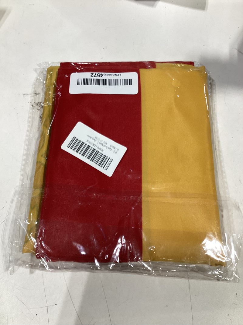 Condition photo showing As Is for spain tablecloth,large spanish flag table cloth decoration,soft texture runner for home party decor 60×80inch