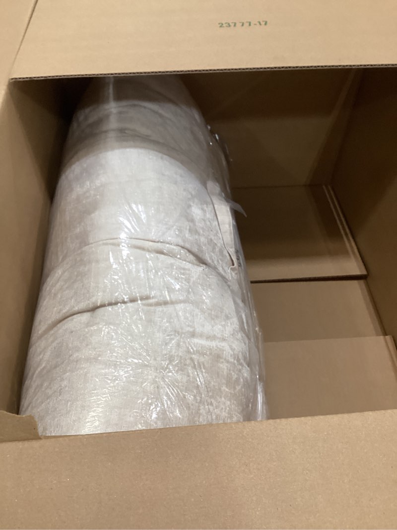 Condition photo showing Good Condition for Intelligent Design Edelia Foldable Poly Chenille Light Weight Lounge Floor Pillow Cushion Tufted Seat for Meditation, Game Playing, Yoga, Reading with Travel Wrap, 27" W x 74" L, Ivory