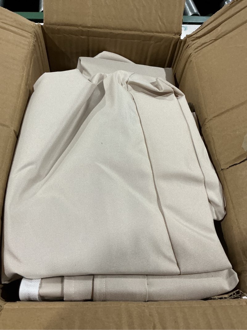 Condition photo showing As Is for 4pcs patio cushion covers replacement, couch cushions covers with zippers, waterproof patio furniture cushion slipcovers for couches,outdoor patio furniture (beige) beige 4 piece sets