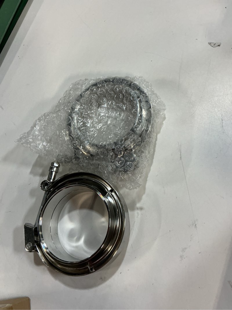 Condition photo showing Good Condition for 2 X 3 inch Quick Release V Band Clamp with Male Female Flanges 304 Stainless Steel for Turbo Downpipes, 2 Pack 3.0"