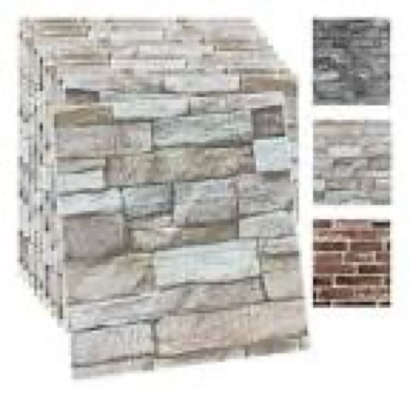 yu li 3dh 20 foam 3d wall panels for peel and stick, • 3d brick wallpaper to peel and stick, red synthetic stone wall panels, self-adhesive wallpaper (30 units, gray) 50+ bought last month