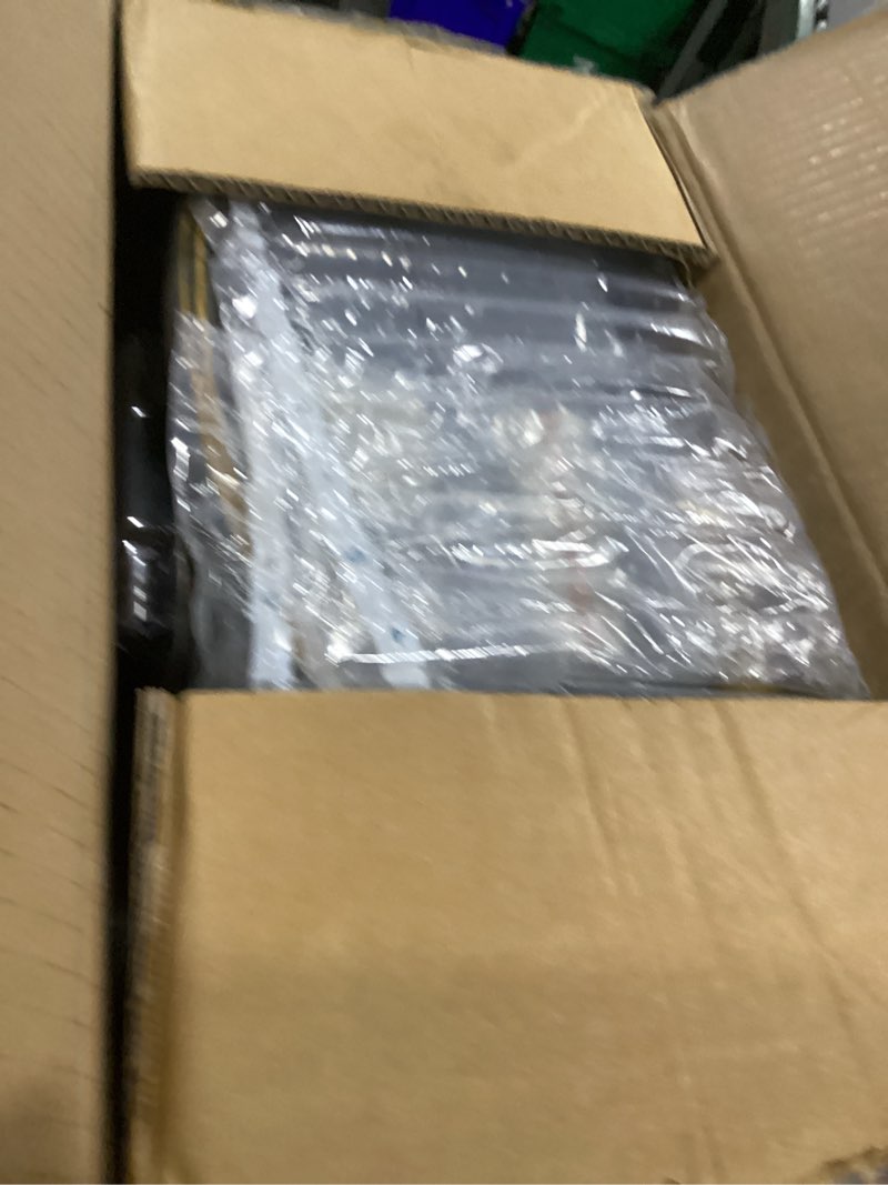 Condition photo showing As Is for glahoden enclosed retractable air hose reel, 3/8 in x 65 ft hybrid hose air compressor hose reel with 6 ft lead in max 300 psi patented design for any length lock 180°swivel bracket quick coupler 3/8 inch 65 ft
