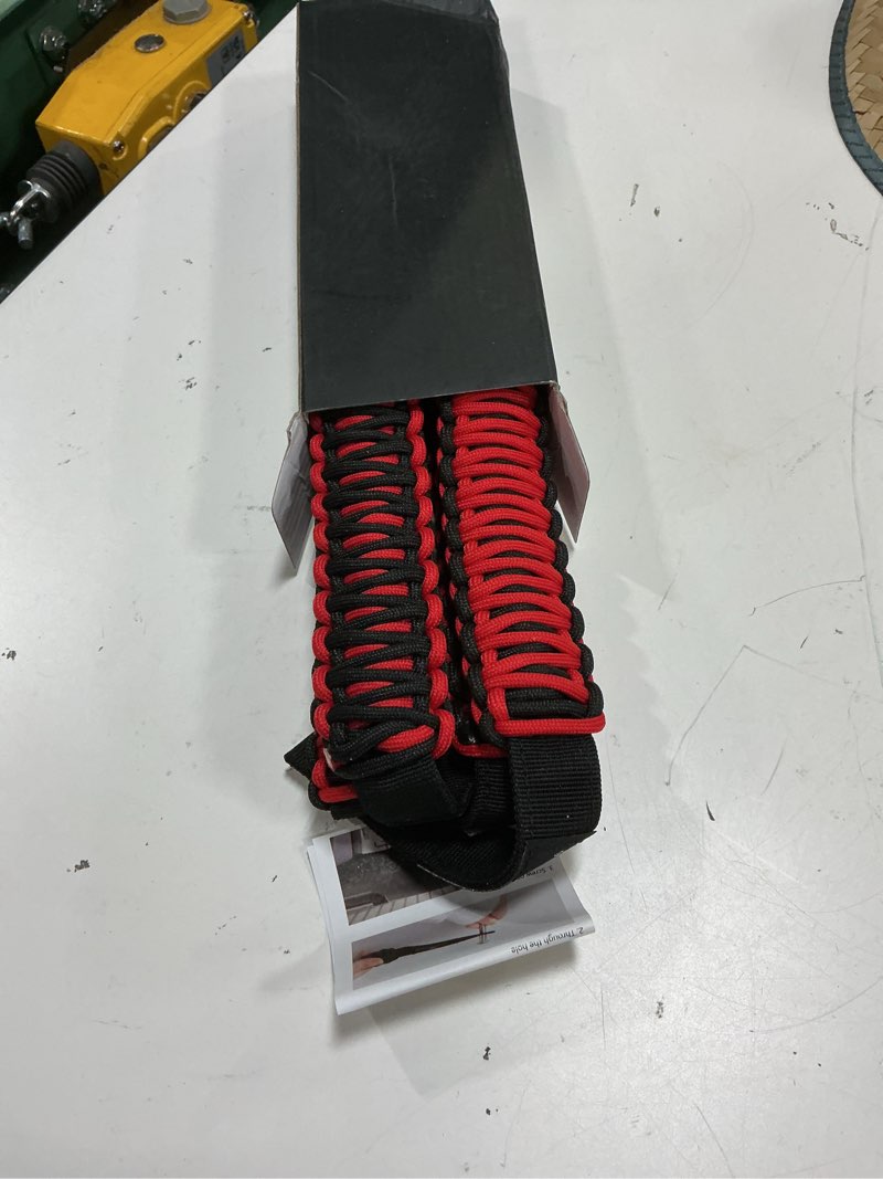 Condition photo showing Good Condition for seven sparta 4 pack roll bar grab handles compatible with ford bronco 2021-2025 2/4 door, paracord grip handle, replacement for bronco interior accessories (not compatible with bronco sport) red