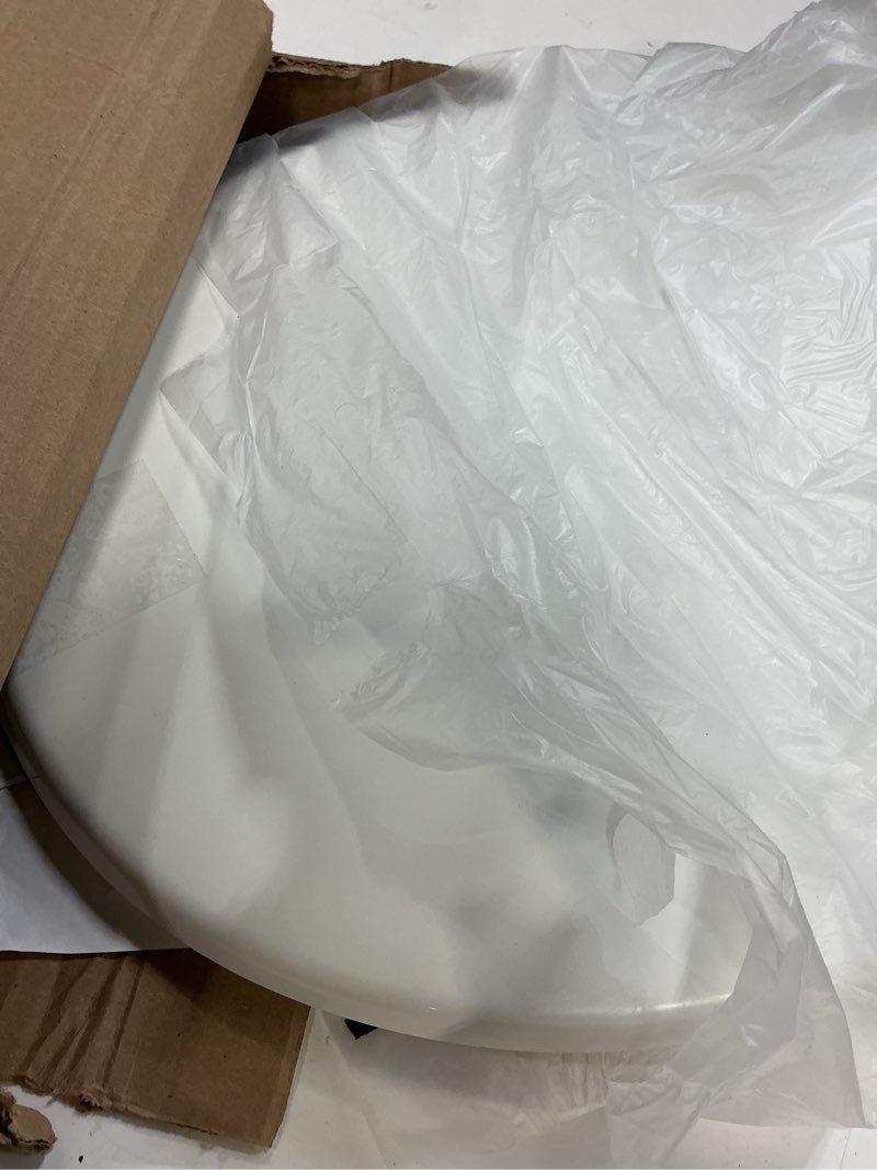 Condition photo showing As Is for bemis 730slec slow close toilet seat, easy clean hinges and durable plastic seat, made in usa, round, white