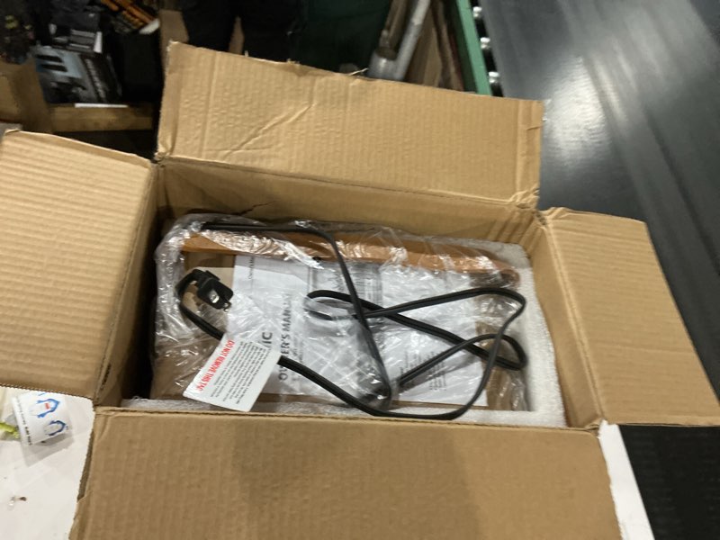 Condition photo showing New/Like New for Shinic Electric Fireplace Heaters for Indoor Use,1500W Space Heater with Crackling Sound & 3D Realistic Flame, Safety Protection, Portable Fireplace Heater for Home Office Christmas Decoration, Oak Oak 11.8" x 5.9"× 14.6"
