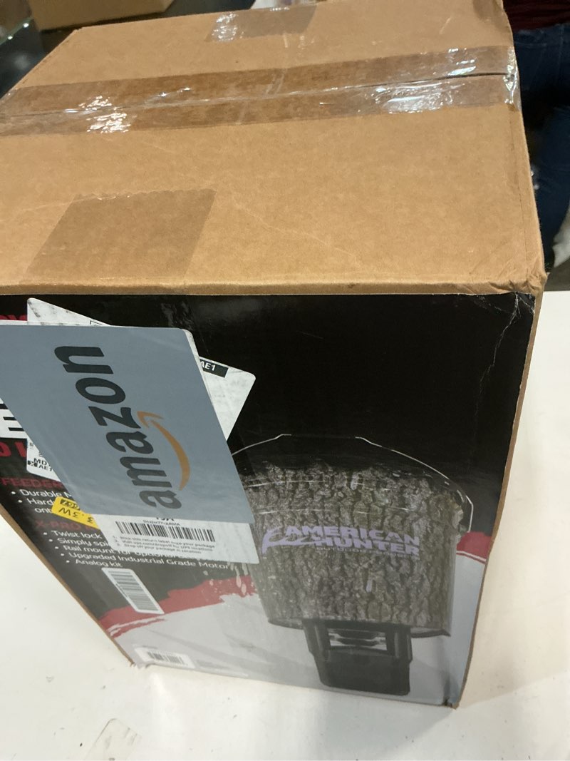 Condition photo showing New/Like New for AMERICAN HUNTER 50 LB Hanging Feeder Hunting Durable Lightweight Camo Metal Game Feeder with Automatic Delivery System with XD-Pro Kit