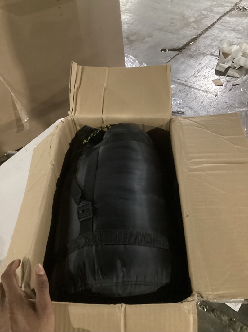 Condition photo showing Good Condition for teton celsius regular, 25f, 20f, 0f degree sleeping bags, all weather bag for adults and kids, camping made easy and warm, travel sack included green (left zip) regular 0f